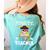 Pirate Math Teacher Skull Pirate Halloween Costume Women's Comfort Colors T-Shirt Back Print Chalky Mint