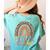 Preschool Crew Cute Leopard Rainbow Back To School Teachers Women's Comfort Colors T-Shirt Back Print Chalky Mint Preschool Crew Cute Leopard Rainbow Back To School Teachers Women's Comfort Colors T-Shirt Back Print Chalky Mint