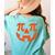 Pumpkin Pi Pie Math Thanksgiving Science Teacher Women's Comfort Colors T-Shirt Back Print Chalky Mint