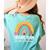 Rainbow Pencil Dream Exceptional Education Team SPED Teacher Women's Comfort Colors T-Shirt Back Print Chalky Mint