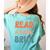 Read A Book Bruh English Teacher Reading Literature Women's Comfort Colors T-Shirt Back Print Chalky Mint