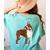 Red Boston Terrier Dog Women's Comfort Colors T-Shirt Back Print Chalky Mint