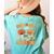 Retro Fall In Love With Learning Autumn Pumpkin Teachers Women's Comfort Colors T-Shirt Back Print Chalky Mint