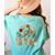 Retro Instructional Assistant Wildflowers Teacher Aide Women's Comfort Colors T-Shirt Back Print Chalky Mint