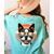 Retro Sunset Sunglasses Boston Terrier Boston Bull Bostie Women's Comfort Colors T-Shirt Back Print Chalky Mint