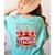 Ringmaster Teacher Costume – Carnival Birthday Style Women's Comfort Colors T-Shirt Back Print Chalky Mint