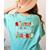 Santas Favorite Teacher Christmas Matching Xmas Men Women Women's Comfort Colors T-Shirt Back Print Chalky Mint