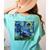 Scottish Terrier Starry Night Scotty Dog Art By Aja Women's Comfort Colors T-Shirt Back Print Chalky Mint