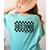 Second Grade Checkered Teacher 1st Day Back To School Women Women's Comfort Colors T-Shirt Back Print Chalky Mint