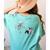 Skeleton Chasing Dog Boston Terrier Halloween Pet Lover Women's Comfort Colors T-Shirt Back Print Chalky Mint