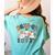 Spooky Ghost PE Teacher Squad Physical Education Halloween Women's Comfort Colors T-Shirt Back Print Chalky Mint