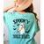 Spooky Toddler Teacher Halloween School Women's Comfort Colors T-Shirt Back Print Chalky Mint