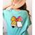 Student Teacher Coquette Bow Pencil Back To School First Day Women's Comfort Colors T-Shirt Back Print Chalky Mint