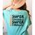 Super Teacher By Day Super Tired By Night Back To School Women's Comfort Colors T-Shirt Back Print Chalky Mint Super Teacher By Day Super Tired By Night Back To School Women's Comfort Colors T-Shirt Back Print Chalky Mint