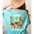 Super Teacher By Day Super Tired By Night Women's Comfort Colors T-Shirt Back Print Chalky Mint