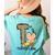 T Is For Teacher’s Aide Back To First Day Of School Leopard Men Women Girls Kids Women's Comfort Colors T-Shirt Back Print Chalky Mint