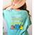 I Teach Cutest Little Monsters Halloween Teacher Men Women Women's Comfort Colors T-Shirt Back Print Chalky Mint
