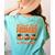 I Teach The Cutest Pumpkins Halloween Teacher Cat Lover Women's Comfort Colors T-Shirt Back Print Chalky Mint