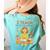 I Teach In My Pajamas Crayon Home School Teacher PJs Women's Comfort Colors T-Shirt Back Print Chalky Mint