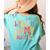 I Teach In My Pajamas Retro Groovy Teacher Humor Women's Comfort Colors T-Shirt Back Print Chalky Mint
