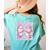 Teacher Bow Pencil Flowers Teacher Back To School Women's Comfort Colors T-Shirt Back Print Chalky Mint