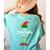 The Teacher Elf Family Matching Group Idea Christmas Women's Comfort Colors T-Shirt Back Print Chalky Mint