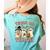 Teacher Halloween Trick Or Teach Cute Ghost Coffee Pumpkins Women's Comfort Colors T-Shirt Back Print Chalky Mint