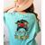 Teacher Life Messy Bun Glasses Leopard Sunflower Women's Comfort Colors T-Shirt Back Print Chalky Mint