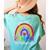 Teacher You Are a Rainbow Of Possibilities Funny Women's Comfort Colors T-Shirt Back Print Chalky Mint