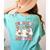 Teaching My Boos Cute Spooky Ghost Teacher Halloween Women Women's Comfort Colors T-Shirt Back Print Chalky Mint