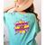 Teaching Is My Superpower Retro Comic Super Teacher Women's Comfort Colors T-Shirt Back Print Chalky Mint