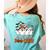 Team 5th Grade Boo Crew Halloween Teacher Student Costume Women's Comfort Colors T-Shirt Back Print Chalky Mint