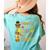 Thankful For My 4th Grade Turkey Thanksgiving Turkey Teacher Women's Comfort Colors T-Shirt Back Print Chalky Mint