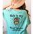 This Is My Tired Teacher Costume Skull Halloween Messy Bun Women's Comfort Colors T-Shirt Back Print Chalky Mint