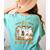 TK Boo Crew Preppy Halloween Floral Ghost TK Teacher Team TK Women's Comfort Colors T-Shirt Back Print Chalky Mint TK Boo Crew Preppy Halloween Floral Ghost TK Teacher Team TK Women's Comfort Colors T-Shirt Back Print Chalky Mint
