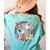 Trick Or Teach Retro Groovy Halloween Teacher Women's Comfort Colors T-Shirt Back Print Chalky Mint