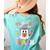Trick Or Teach Teacher Groovy Ghost Halloween Teacher Women's Comfort Colors T-Shirt Back Print Chalky Mint
