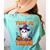 Trick Or Teach Teacher Halloween Ghost Pencil Floral Women's Comfort Colors T-Shirt Back Print Chalky Mint