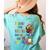 Turkey Thanksgiving Art Teacher Costume Tee For Artists Women's Comfort Colors T-Shirt Back Print Chalky Mint