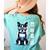 USA Flag Boston Terrier Best Dog Mom Ever 2025 Women's Comfort Colors T-Shirt Back Print Chalky Mint