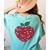 Valentines Day Teacher Hearts Apple Love Teach Women Men Women's Comfort Colors T-Shirt Back Print Chalky Mint