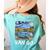 Van Go Retro Vanlife Art Teacher Women's Comfort Colors T-Shirt Back Print Chalky Mint