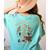 Weird Teachers Build Character Skeleton Book Halloween Women Women's Comfort Colors T-Shirt Back Print Chalky Mint