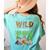 Wild About 3rd Grade Teacher Student Third Grade Zoo Safari Women's Comfort Colors T-Shirt Back Print Chalky Mint