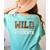Wild About My Students Shirt Animals Teacher Women's Comfort Colors T-Shirt Back Print Chalky Mint