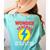 Wonder Teacher Costume Shirt Teacher Halloween Costume Men Women Women's Comfort Colors T-Shirt Back Print Chalky Mint