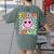 In My 3rd Grade Era Back To School Smile Face Teacher Kid Women's Comfort Colors T-Shirt Back Print Moss