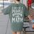 5 Out Of 4 People Struggle With Math Teacher Science Women's Comfort Colors T-Shirt Back Print Moss