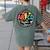 ABCD The Teacher Tour Back To School First Day Of School Women's Comfort Colors T-Shirt Back Print Moss