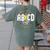 ABCD The Teacher Tour Last Day Of School Rockin' Teacher Women's Comfort Colors T-Shirt Back Print Moss